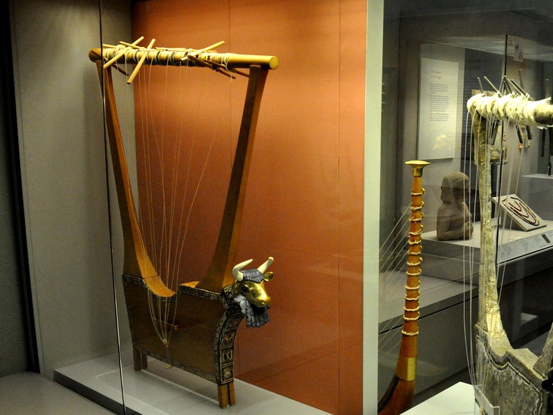The Queen's Lyre of Ur, a Sumerian lyre from the Royal Cemetery of Ur